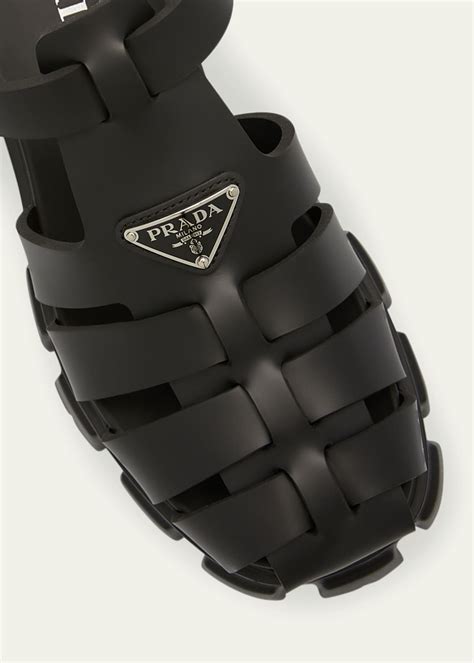 Prada Rubber Fisherman Sandal (Men) .